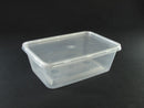 Barquette en plastique avec couvercle 1 pièce