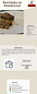 Ravitoto sy henakisoa & Rougaille (4 personnes)