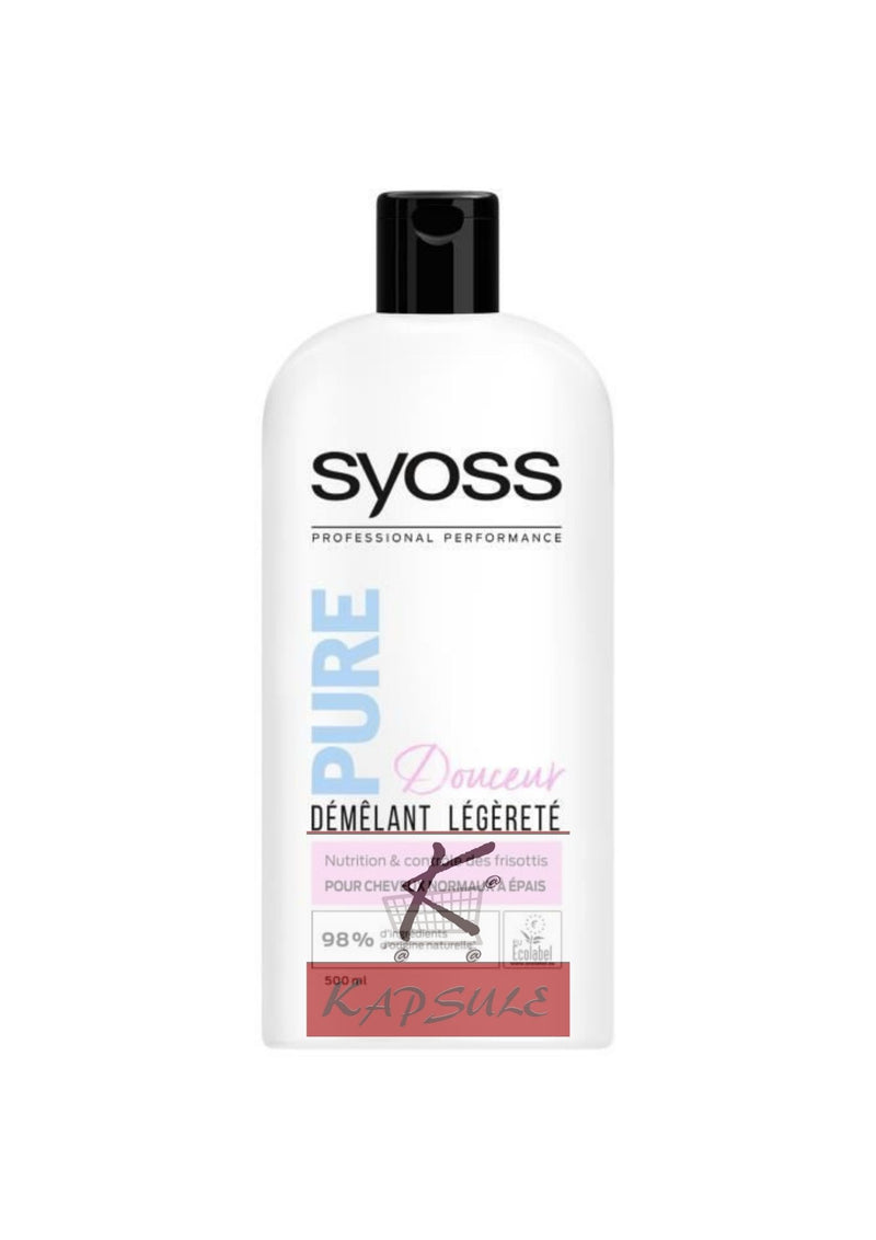 Après shampoing pure smooth SYOSS 500 ml
