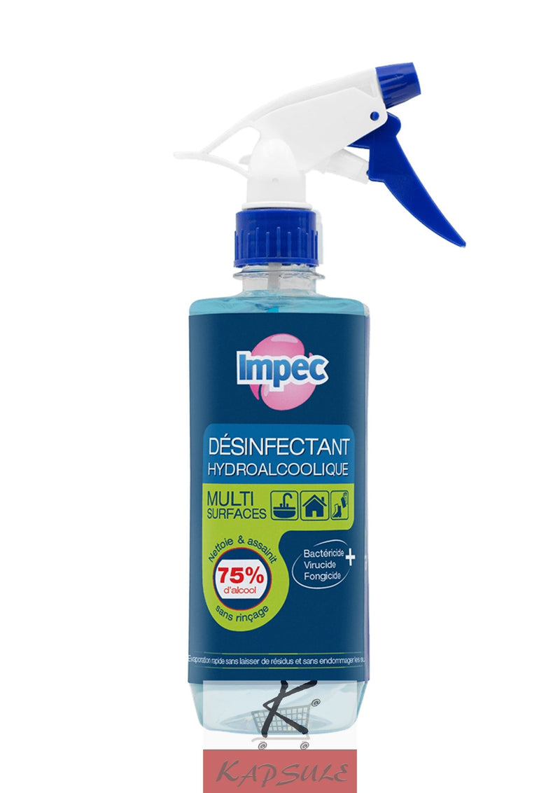 Spray désinfectant hydro-alcoolique IMPEC 500ml