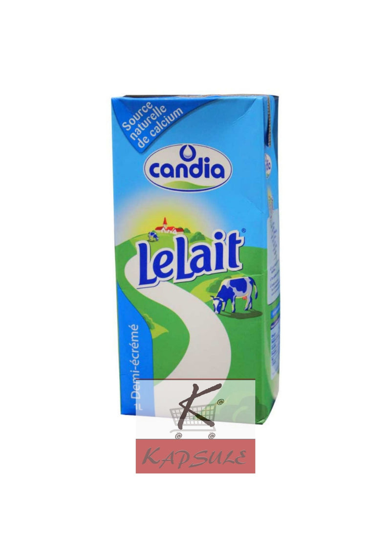 Lait demi-écrémé CANDIA 1 l