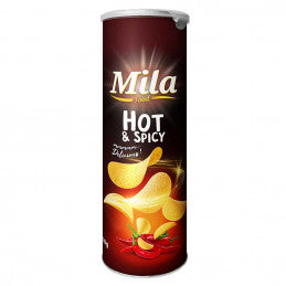 Chips Tube Hot et Spicy Mila Food 110g