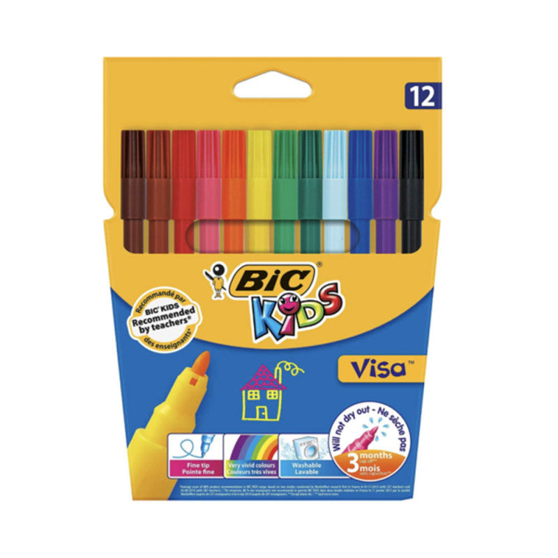 Feutre stylo kids BIC 12 couleurs