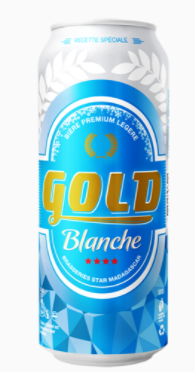 Bière en canette GOLD BLANCHE 50 cl