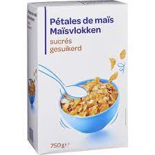 Céréales Pétales de maïs Maïsvlokken Sucrés 750 g