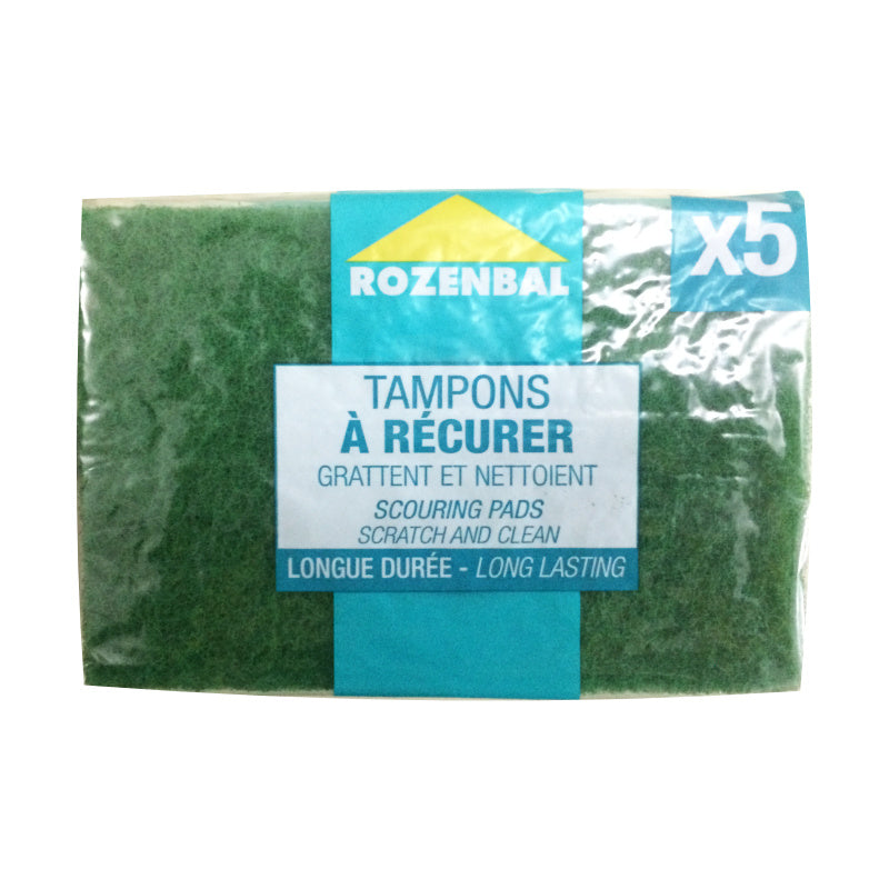 Tampons à récurer grattant et nettoyant ROZENBAL *5