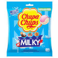 Sucettes CHUPA CHUPS classique parfum milky