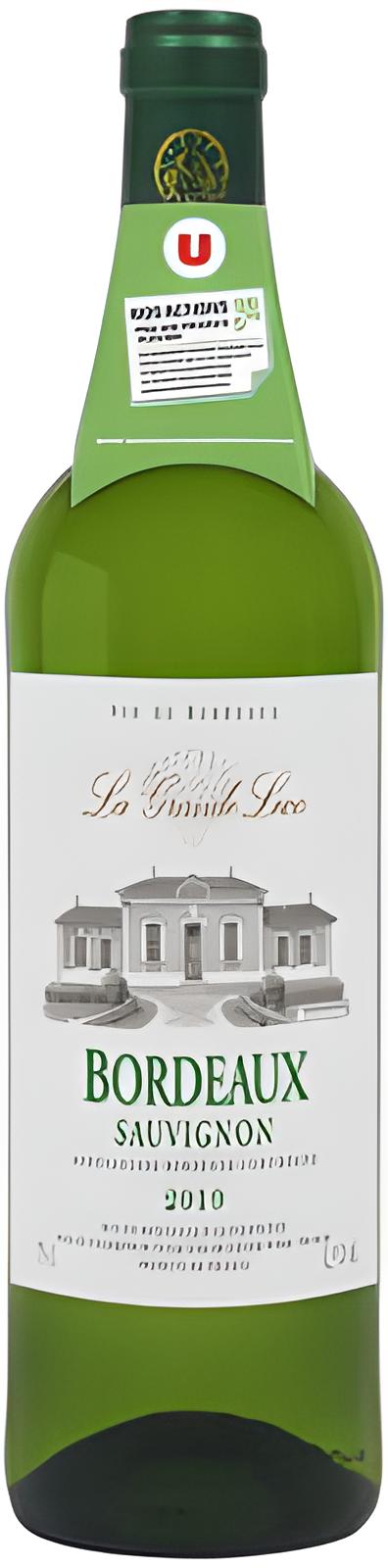 Vin BLANC de BORDEAUX La Grande Lice SAUVIGNON 2021 75 cl